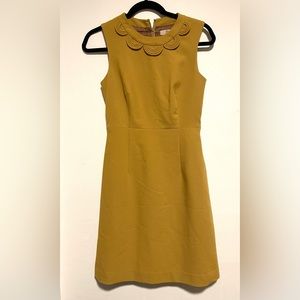 Orla Kiely mustard dress US 2, no belt
